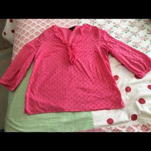 Pink Talbots Quarter Length Shirt